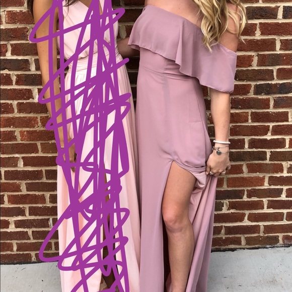 Off the shoulder formal dress - Picture 2 of 2